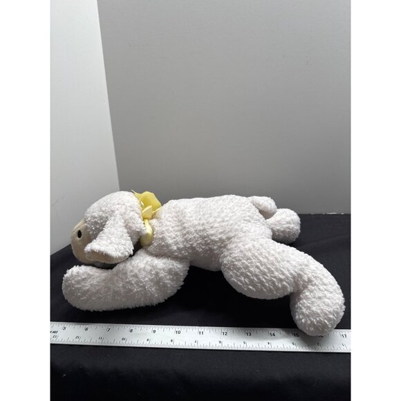 Ty 1998 Doodle Plush Lamb White With Yellow Bow 9" Stuffed Toy Soft Cuddly Colle - Picture 3 of 6